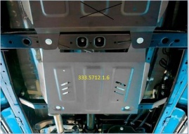 Защита алюминиевая Rival для РК Toyota Hilux VIII 4WD 2015-2021